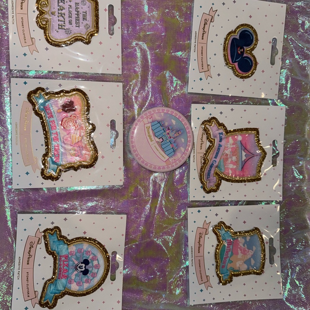 Stoney Clover Lane Disney Snack Patch with Gold Border
